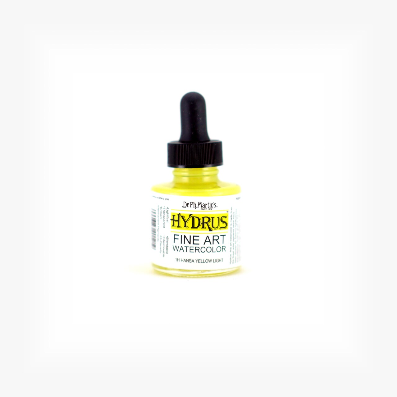 Dr. Ph. Martin's® Hydrus Fine Art Watercolor, 1.0 US fl oz, Hansa Yellow Light (1H)